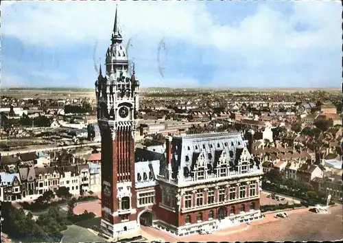 Calais Hotel de Ville vue aerienne Kat. Calais