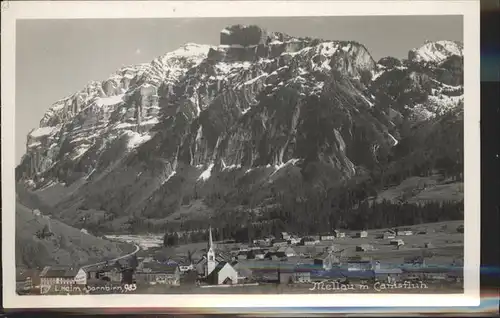 Mellau Vorarlberg Panorama mit Canisfluh Kanisfluh Kat. Mellau