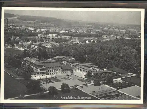 Rheinfelden AG Sanatorium Fliegeraufnahme Kat. Rheinfelden