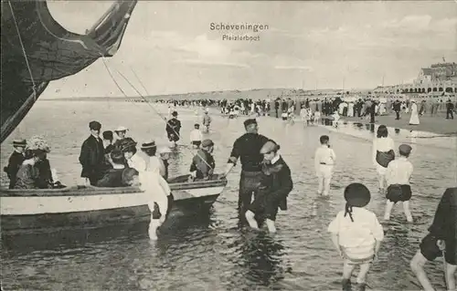 Scheveningen Pleizierboot Ausflugsboot Strand Kat. Scheveningen