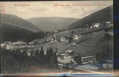 Spindelmuehle Panorama Riesengebirge Boehmen Kat. Spindleruv Mlyn