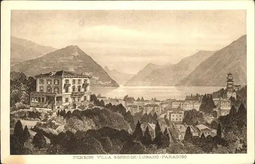 Paradiso Lago di Lugano Pension Villa Sonneck