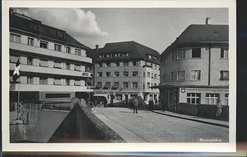 Rheinfelden AG Partie im Ort Hotel Schweizer Hauptzollamt Bruecke Kat. Rheinfelden