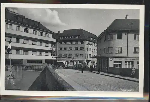 Rheinfelden AG Partie im Ort Hotel Schweizer Hauptzollamt Bruecke Kat. Rheinfelden