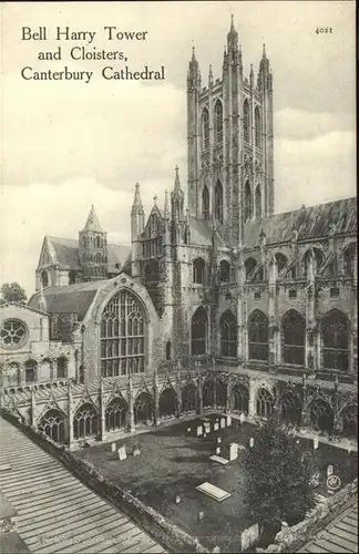 Canterbury Bell Harry Tower Cloisters Cathedral Kat. Canterbury