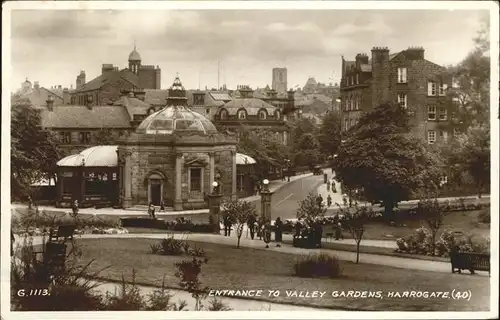 Harrogate UK Entrance to Valley Gardens / Harrogate /North Yorkshire CC