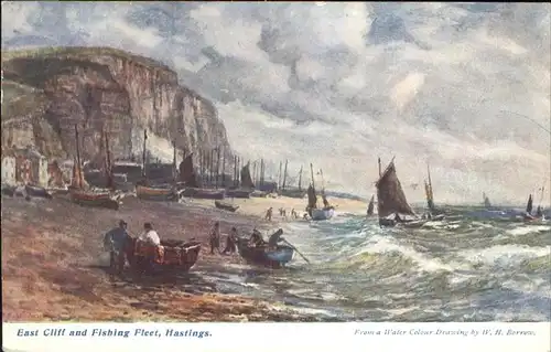 Hastings East Sussex East Cliff Fishing Fleet Kat. Hastings