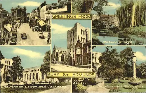 Bury Greater Manchester St. Edmunds Abbey Gate Bridge Norman Tower Cathedral / Bury /Greater Manchester North