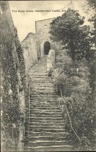 Isle of Wight UK Keep Steps Carisbrooke Castle / Isle of Wight /Isle of Wight