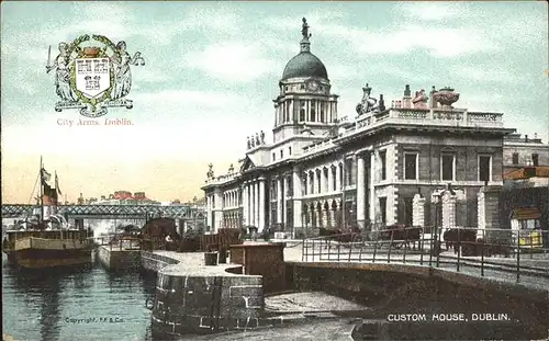 Dublin Ireland Wappen Custom House / United Kingdom /