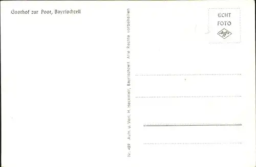 Bayrischzell Gasthof zur Post Kat. Bayrischzell