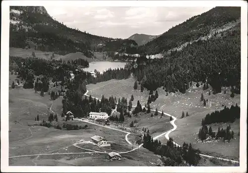 Schliersee Blick auf Spitzingsee Kat. Schliersee