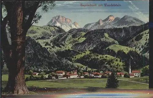 Bayrischzell mit Wendelstein Kat. Bayrischzell