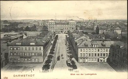 Darmstadt Blick von Ludwigsaeule Kat. Darmstadt