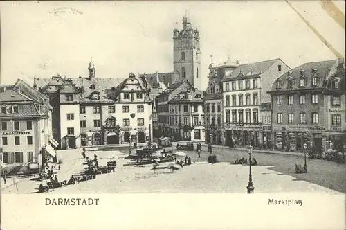 Darmstadt Marktplatz Kat. Darmstadt