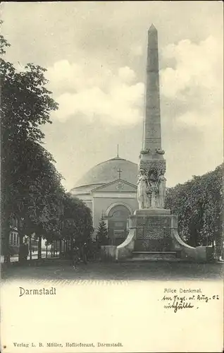 Darmstadt Alice Denkmal Kat. Darmstadt