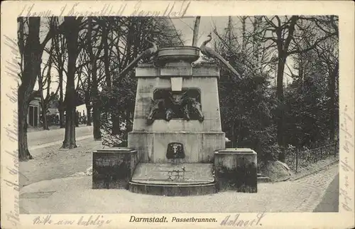 Darmstadt Passetbrunnen Kat. Darmstadt