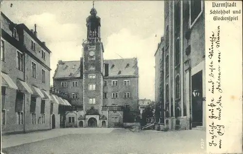 Darmstadt Schlosshof Glockenspiel Kat. Darmstadt