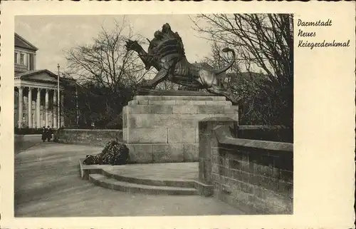 Darmstadt Neues Kriegerdenkmal Kat. Darmstadt