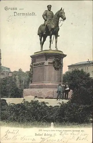 Darmstadt Denkmal Ludwig IV. Kat. Darmstadt