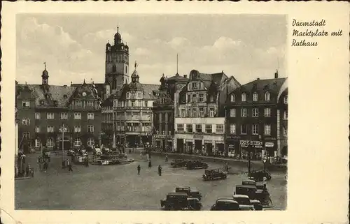 Darmstadt Marktplatz Rathaus Kat. Darmstadt