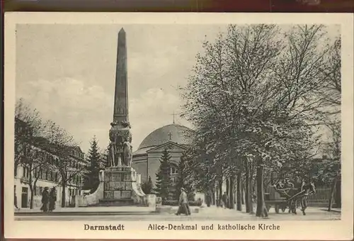 Darmstadt Alice Denkmal kath. Kirche Kat. Darmstadt