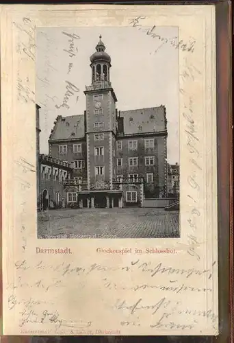 Darmstadt Glockenspiel Schlosshof Kat. Darmstadt