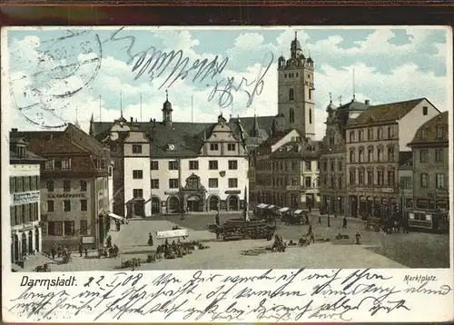 Darmstadt Marktplatz Kat. Darmstadt