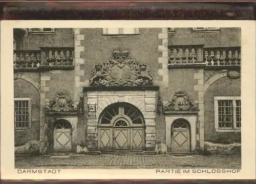 Darmstadt Schlosshof Kat. Darmstadt