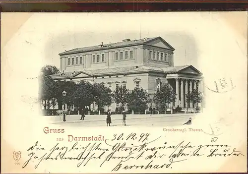 Darmstadt Grossherzogl. Theater Kat. Darmstadt