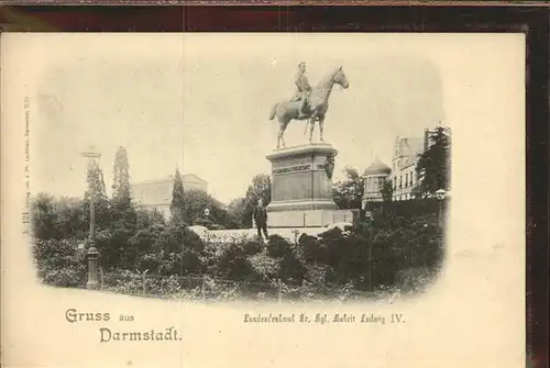 Darmstadt Landesdenkmal Ludwig IV. Kat. Darmstadt