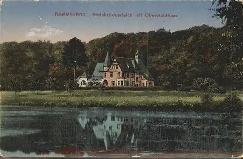Darmstadt Steinbrueckerteich Oberwaldhaus Kat. Darmstadt