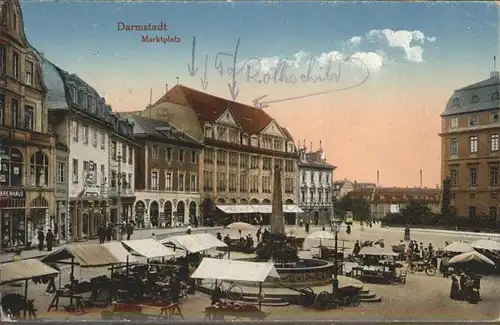 Darmstadt Marktplatz Kat. Darmstadt