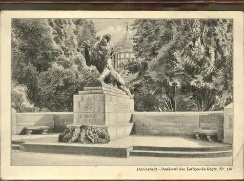 Darmstadt Denkmal Leibgarde Regts. Nr. 115 Kat. Darmstadt
