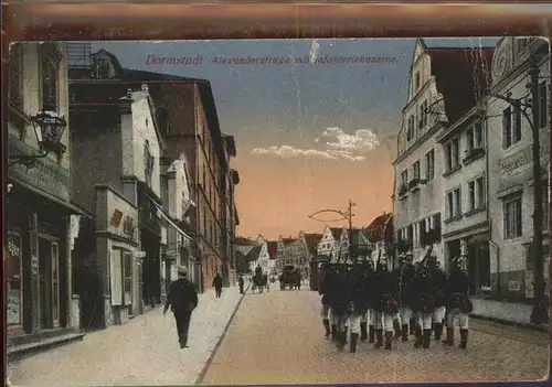 Darmstadt Alexanderstrasse Infanteriekaserne Kat. Darmstadt