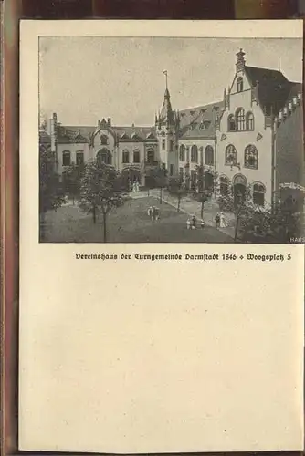 Darmstadt Vereinshaus Turngemeinde  Kat. Darmstadt