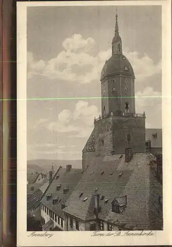 Annaberg-Buchholz Erzgebirge Turm St. Annenkirche / Annaberg /Erzgebirgskreis LKR