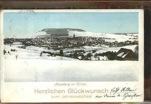 Annaberg-Buchholz Erzgebirge Jahreswechsel Winter / Annaberg /Erzgebirgskreis LKR