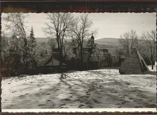 Kretscham Rothensehma Sanatorium Winter Kat. Oberwiesenthal