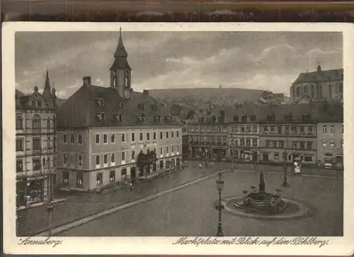 Annaberg-Buchholz Erzgebirge Poehlberg Marktplatz / Annaberg /Erzgebirgskreis LKR