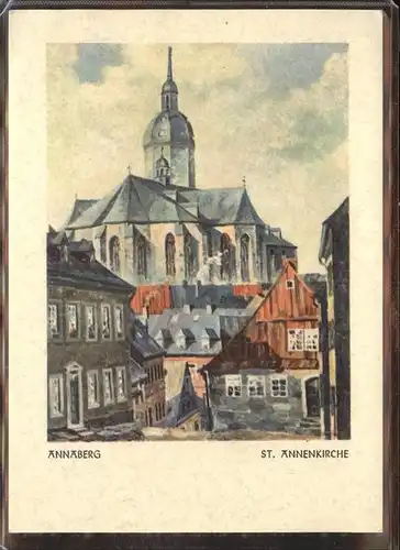 Annaberg-Buchholz Erzgebirge St. Annenkirche / Annaberg /Erzgebirgskreis LKR