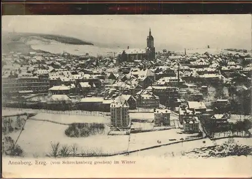 Annaberg-Buchholz Erzgebirge Schreckenberg Winter / Annaberg /Erzgebirgskreis LKR