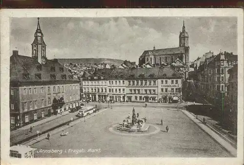 Annaberg-Buchholz Erzgebirge Markt / Annaberg /Erzgebirgskreis LKR