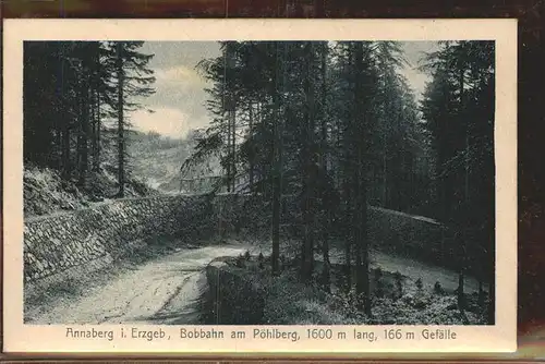 Annaberg-Buchholz Erzgebirge Bobbahn Poehlberg  / Annaberg /Erzgebirgskreis LKR