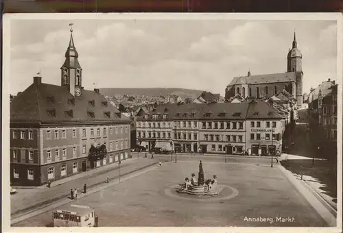 Annaberg-Buchholz Erzgebirge Markt / Annaberg /Erzgebirgskreis LKR