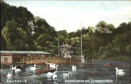 Zwickau Sachsen Gondelstation Schwanenteich Kat. Zwickau