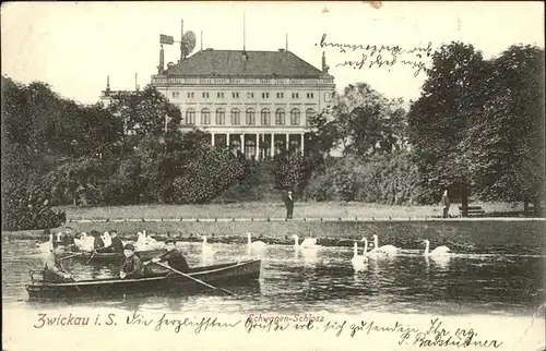 Zwickau Sachsen Schwanen Schloss Kat. Zwickau