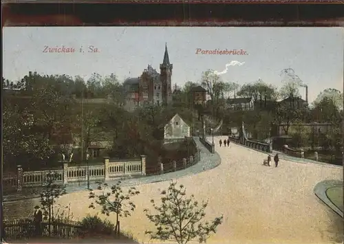 Zwickau Sachsen Paradiesbruecke Kat. Zwickau