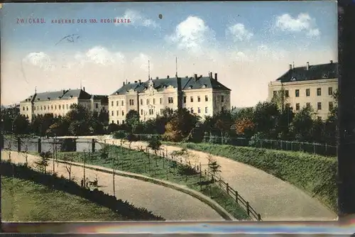 Zwickau Sachsen Kaserne des 133. Regiments Kat. Zwickau
