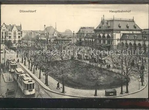 Strassenbahn Duesseldorf Hauptbahnhof Kat. Strassenbahn